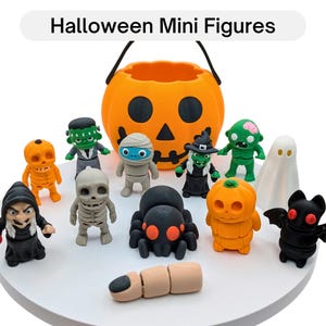 Halloween Mini Figures | Pick Your Own | Articulated Figures | 3D Printed Fidget or Sensory Toy | Bulk Gifts | Collectibles