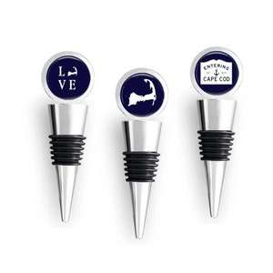 Cape Cod Wine Stoppers, Cape Cod Beach House Gift, Housewarming Gift