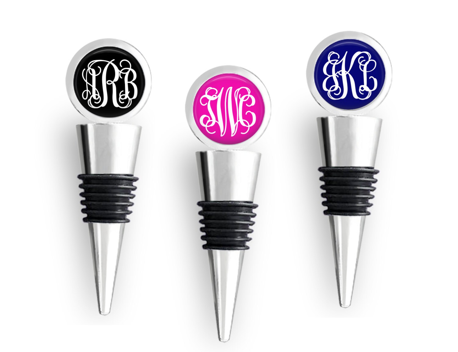 Choose Your Wine Stopper Personalized Wine Stopper Monogram Etsy