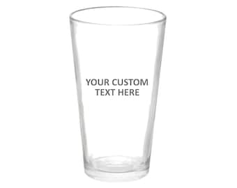 Custom Pint Glass, Custom Etched Pint Glass, Gift For Him, New House Gift