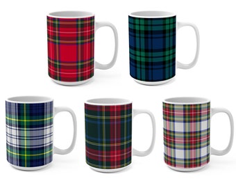 Plaid Mugs, Christmas Mugs