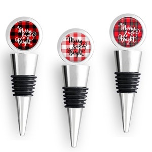 Custom Wine Stopper, Personalized Wine Stopper, Christmas Gift For Neighbor