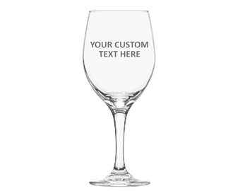 Custom Stemmed Wine Glass, Custom Etched Wine Glass, Gift For Him, New House Gift