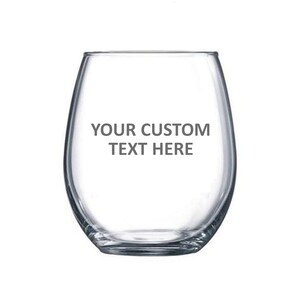 Custom Stemless Wine Glass 15oz.