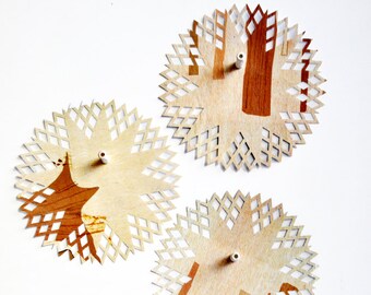 Woodsy Paper Doilies {6.0in} | Recycled Paper Doilies | Scrapbooking | Forest Tan Gift Wrap | Ecofriendly Gift Wrap | Embellishments