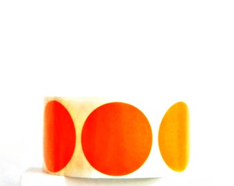 Orange Round Seals {20} 50mm Stickers | Envelope Seals | Orange Dot Stickers | Housewarming | Sweet 16 | Orange Gift Seals