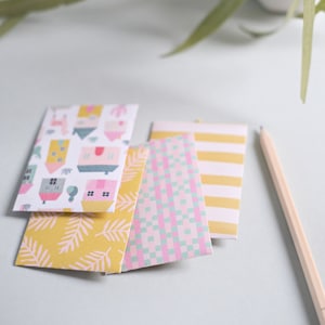 Colourful Mini Button Envelopes {Set of 4} for Cash Giving, Wedding Favors or Gift Cards