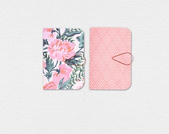 Pink Floral Mini Books {2} 3x 2in Mini Journals | Mini Purse Notebook | Gift under 5 | Teacher Gift | Valentine Gift