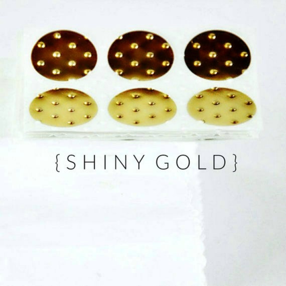 24 Gold Medallion Embossed 2/" Round Foil Seals Stickers Floral Free shipping!