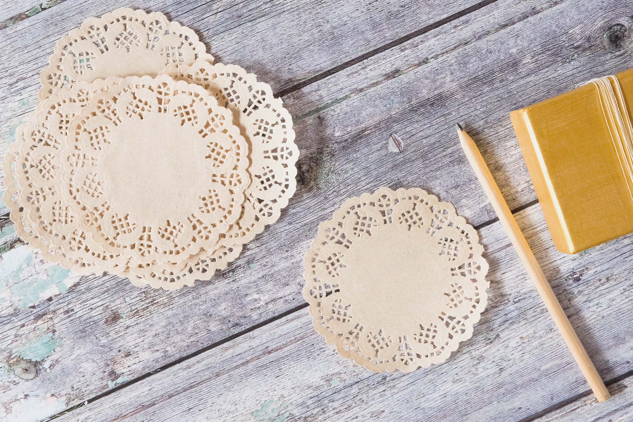 Light Kraft Doilies 20 4in PapierDoilies Französische Etsy