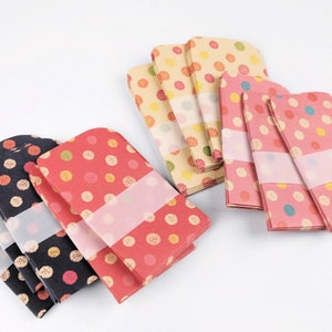Crayon Dot Coin Envelopes {Set of 5} Handmade for Gift Giving or Business Cards: Choose the Colour