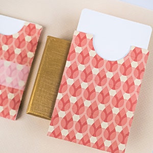 Elegant Large Orange Notecards {3} with Pocket Envelopes and Paper Sleeves for Easter and Baptisms