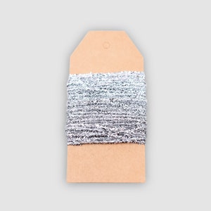 Ficelle argentée de luxe pour travaux manuels et décorations scintillants pour événements spéciaux