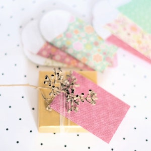 Buste per monete stampate {10 sigilli} Buste con stampa floreale in rilievo / Buste fatte a mano / Buste stampate / Buste per biglietti regalo Biglietti da visita / Mini buste