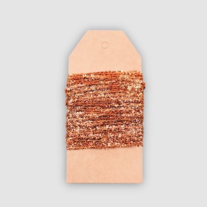 Ficelle de luxe en cuivre pour travaux manuels et décorations scintillants pour événements spéciaux {5 ou 10 m}