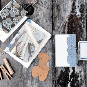 LAST kit de papeterie bleu or pour scrapbooking, cadeaux pour correspondance et plus encore