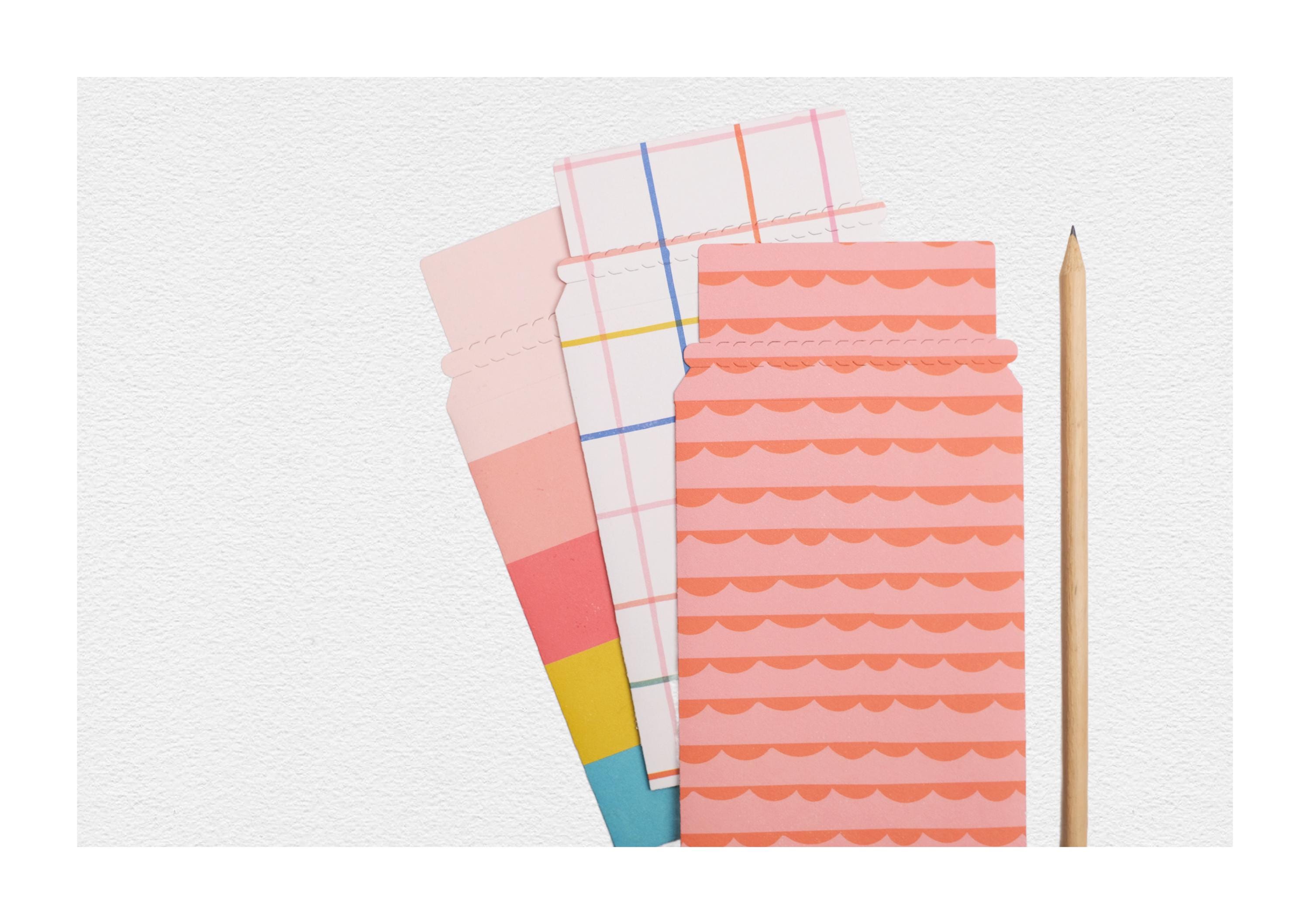 Summer Party Large Fancy Gift Pockets with Tear Flap {Set of 3} for Party Favors & Mystery Packs: Happy Packets for Valentine Gifts