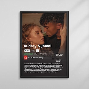 Personalisiertes Paar Film Poster: Personalisiertes Fotogeschenk
