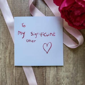 Onbeleefde Valentijnskaart | Grappige valentijnskaarten | Valentijnskaart woordspeling | Jubileumkaart | Partnerkaart | Gepersonaliseerde vierkante kaart van 6 inch |Belangrijk