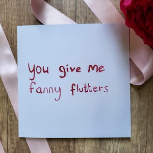 Tarjeta de San Valentín grosera / Tarjeta de San Valentín divertida / Tarjeta de San Valentín con juegos de palabras / Tarjeta de aniversario / Tarjeta de pareja / Tarjeta cuadrada personalizada de 6" /