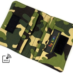 Cartera para tarjetas de crédito RFID - Camuflaje