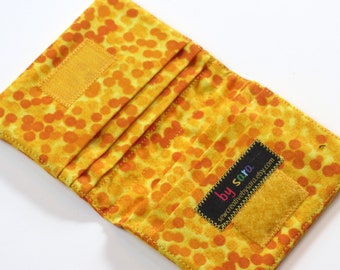 Credit Card Wallet - Yellow Chromadots