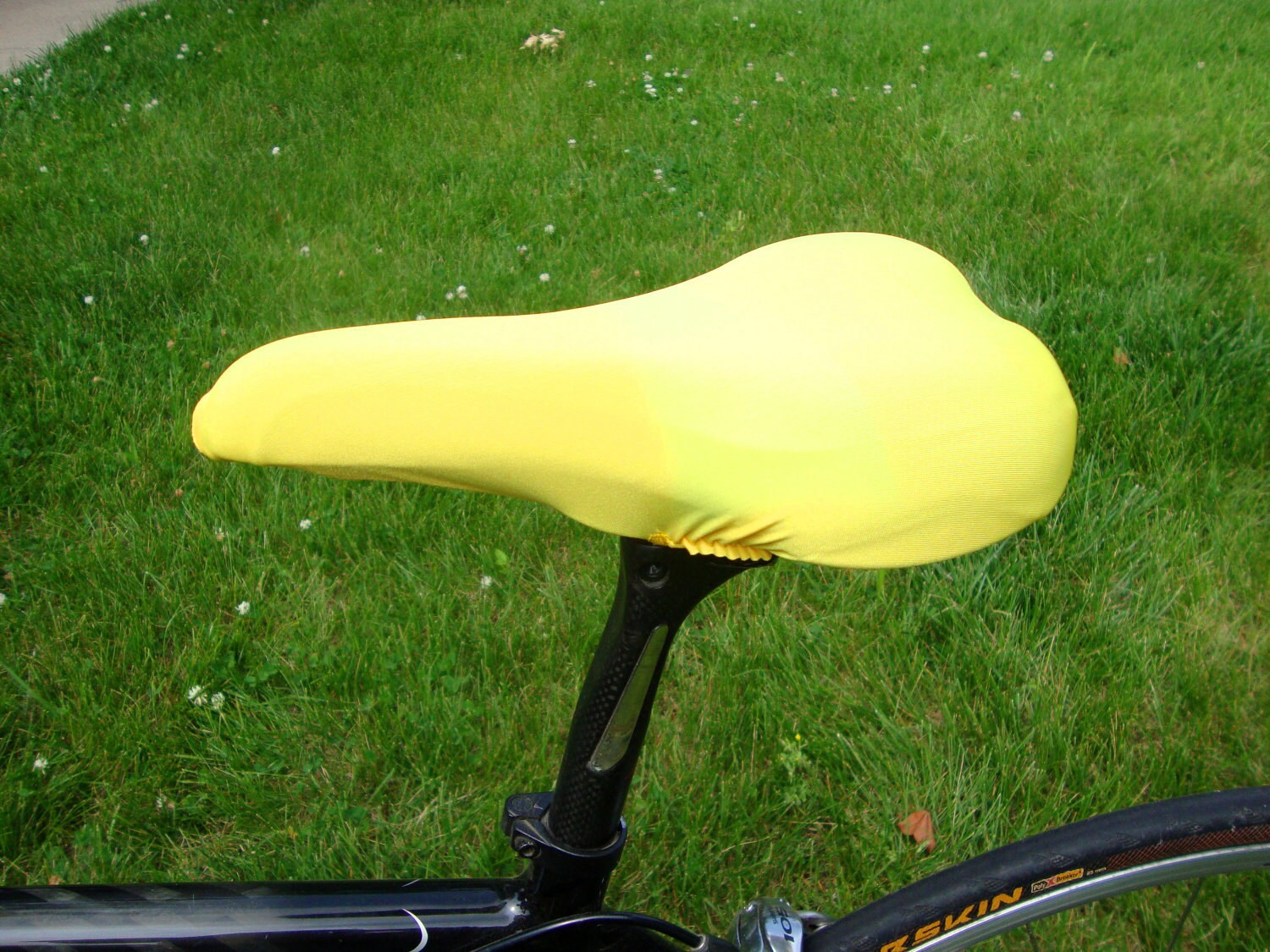 Yellow bike seat cover hotsell