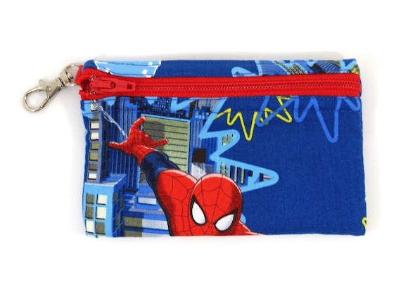 with Zipper Front Clip Coin Purse Super Hero