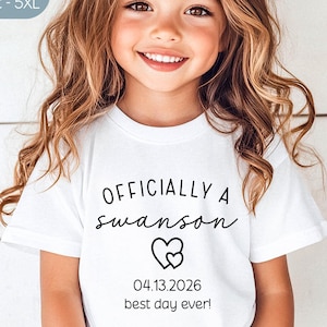 Personlig adoptionsdag-t-shirt eller babybody, anpassad adoptionspresent, adoptivföräldrars skjorta, Gotcha-dagen-present, officiell adoption