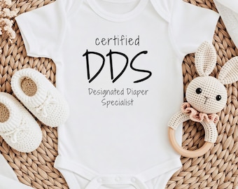 Certified DDS Baby Onesie, Baby Shower Gift for Dentist, Dentist Mom Baby Shower, Dentist Baby, Dental Onesie, Dentist Dad, Dental Graduate