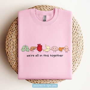 Organ Friends-tröja, söt sjukvårdspresent, sjuksköterska-tröja, läkarstudent, organtröja, sjuksköterskeexamen, anatomi-tröja, inkluderingströja bild 10