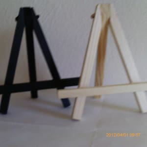 Wooden Easel 7 1/2 Miniature Canvas Holder, Hand Made Favor Place