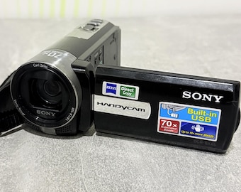 Videocámara Sony DCR-SX45E Handycam vintage PAL / Tarjeta SD / Lente Carl Zeiss