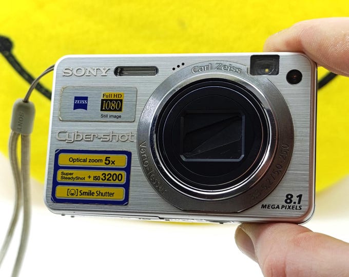 Sony Cyber-shot DSC-W150 – Appareil Photo Compact 8.1 MP (Noir, Occasion)