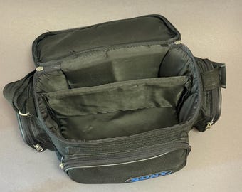 Sac Bandoulière Sony Vintage Pour Caméscope - Noir, Nylon Rembourré - Réf. H-118 - Bon état