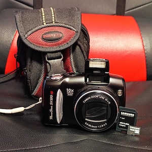Canon PowerShot SX120 IS Compact Digital Camera 10 MP SD 4GB - Tested Ok