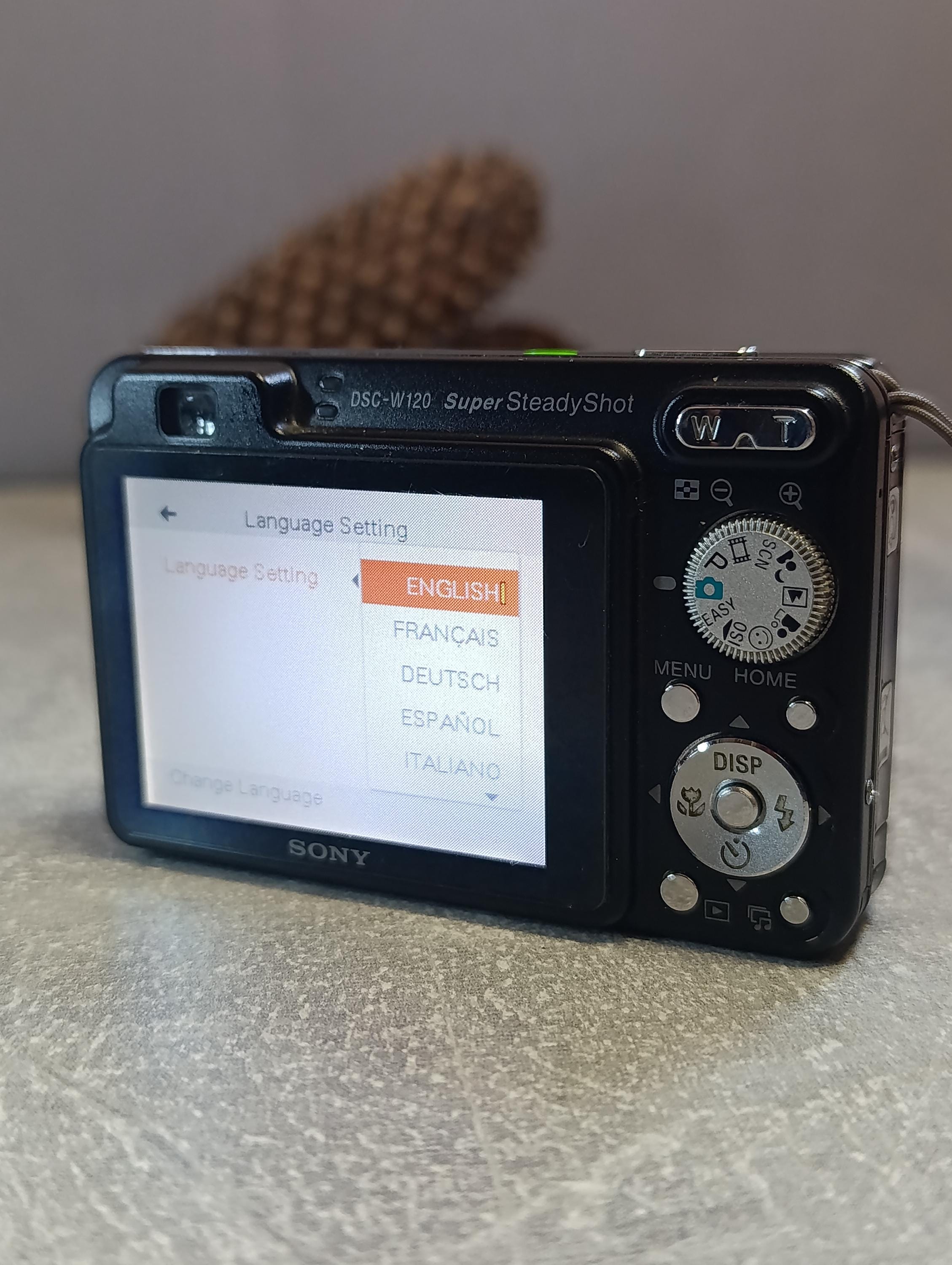 Sony Cyber-shot DSC-W120 Carl Zeiss 7.2MP Black Digital Sony Cyber-shot DSC-W120 Carl Zeiss 7.2MP Black Digital