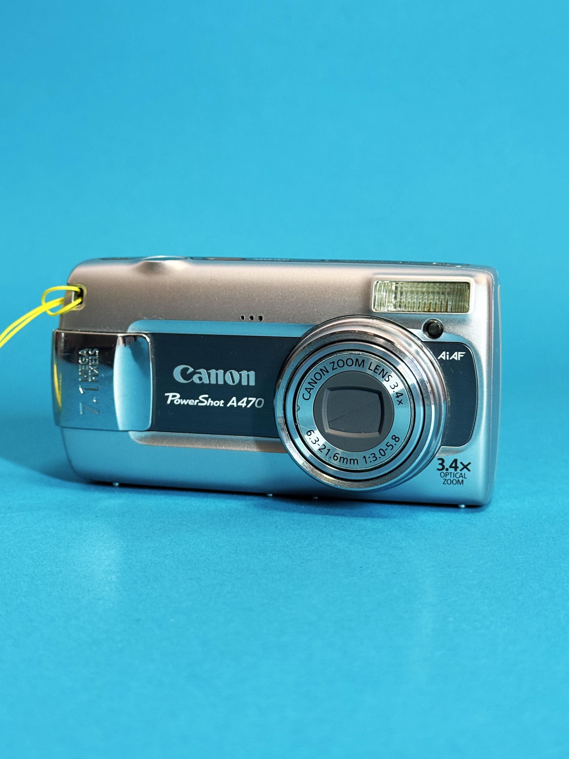 Canon PowerShot A470 コンパクトデジタルカメラ Canon Powershot A470 – Silver Compact 7.1MP Digital Camera, Tested