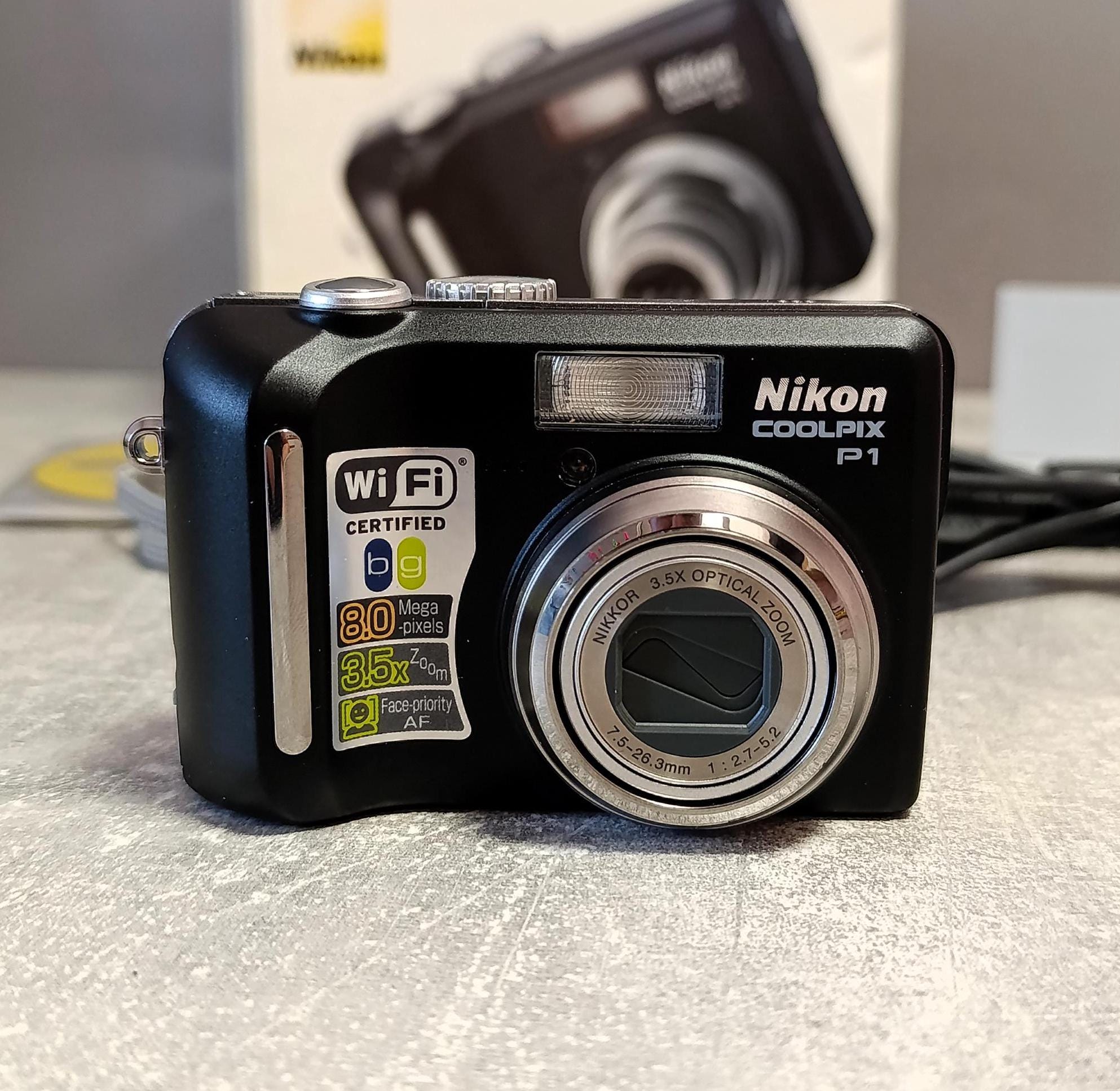 Nikon COOLPIX P1 Nikon COOLPIX P1 8.0MP Digital Camera~ Black W