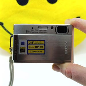Sony Cyber-Shot DSC-T300 Compact Digital Camera Silver Tested - RARE !!