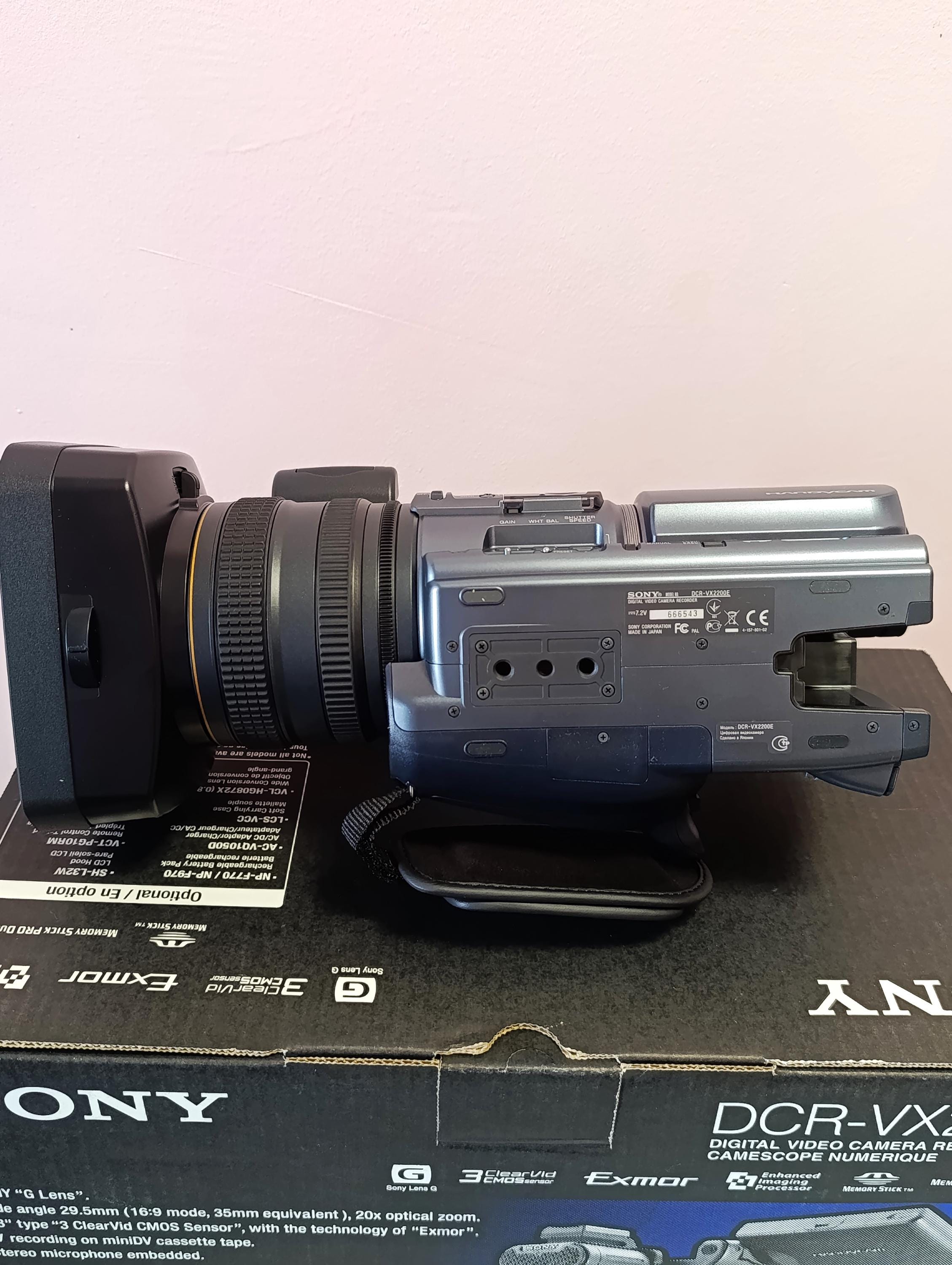 NEW Sony DCR-VX2200E PAL Digital Video Camera Recorder Minidv