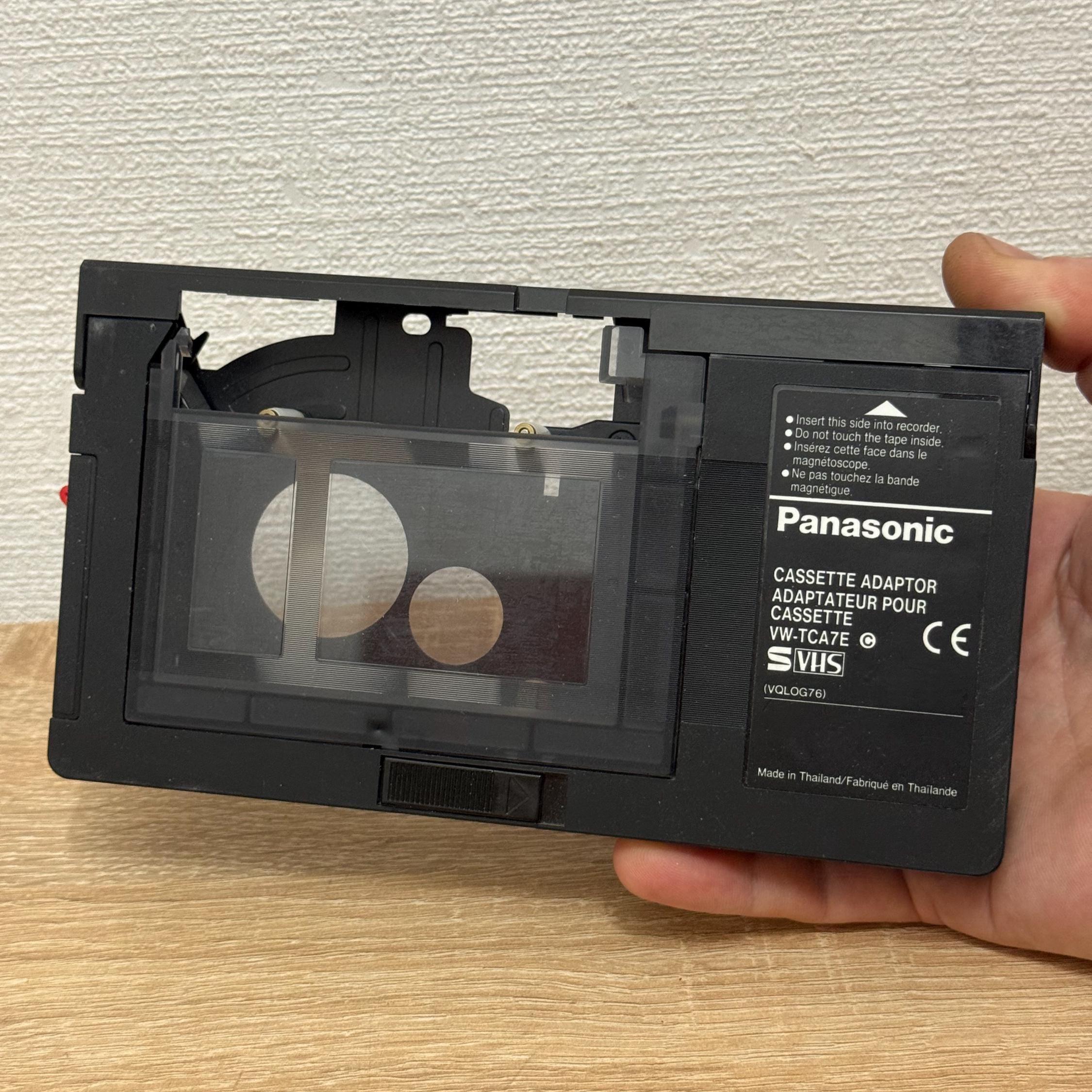 Panasonic VW-TCA7E Cassette Adaptor Converter Tape S-VHS Vhs VHS-C