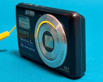 Sony Cyber-shot DSC-W520 Black 14.1MP Digital Camera - Y2K - Etsy