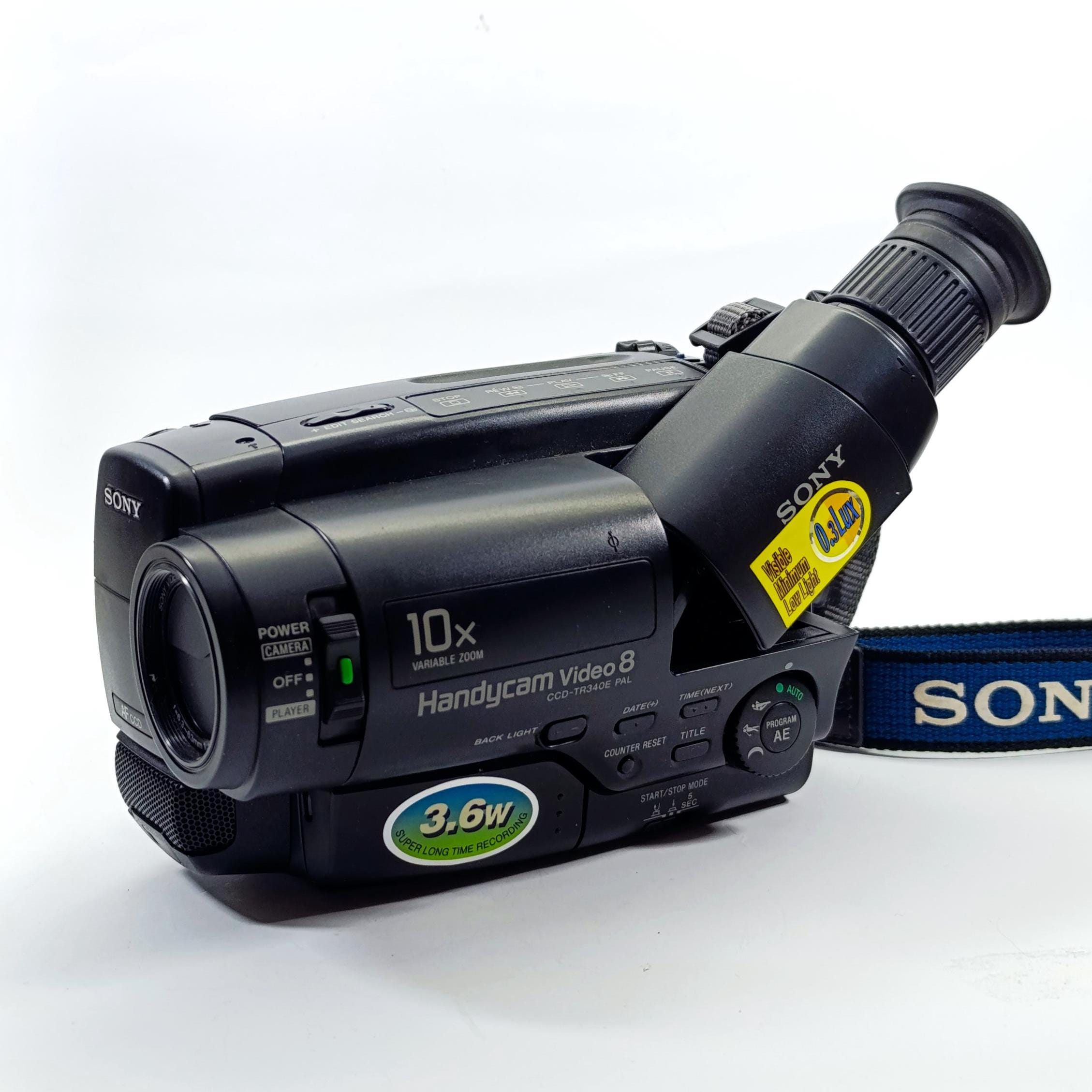 Sony Handycam CCD-TR340E Video 8 Video Camera Recorder - W