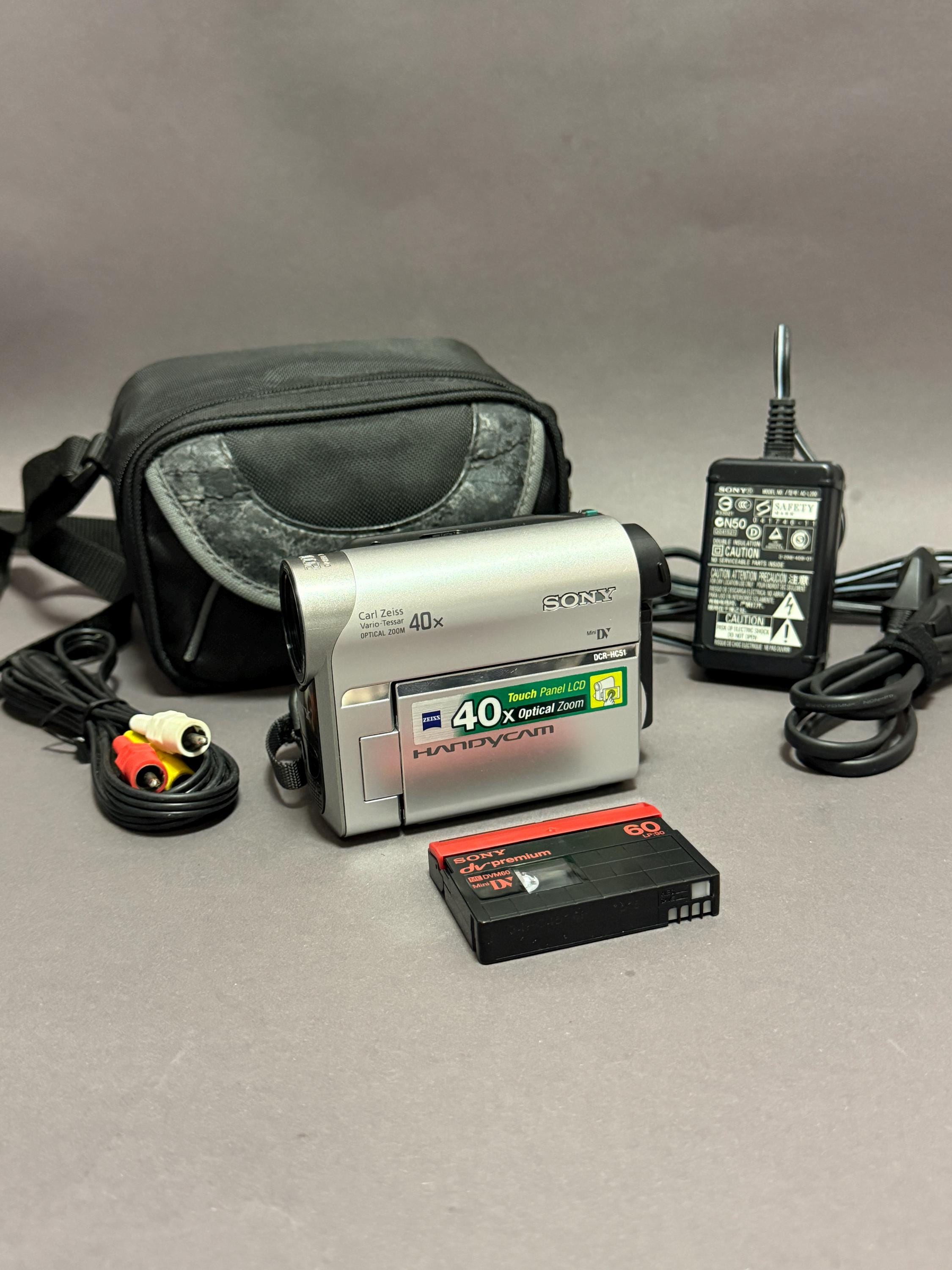 Vintage Sony Handycam DCR-HC51E: Minidv Camcorder, 40x Optical