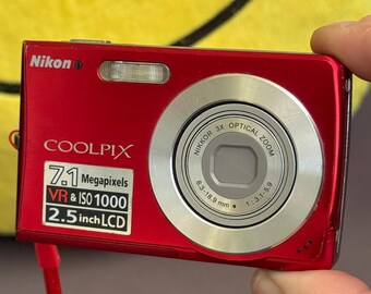 Nikon COOLPIX S200: Red 7.1 MP Digital Camera (32GB SD) - Etsy