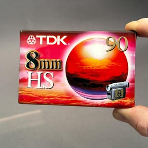 TDK 8mm HS 90 Minute Video Cassette Tape – Vintage Blank Media