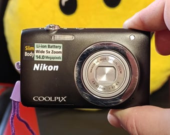 Vintage Nikon Coolpix S3100, Black 14MP Digital Camera - Etsy