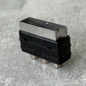 Convertisseur adaptateur AV SCART vers RCA vintage pour systèmes audio/vidéo rétro