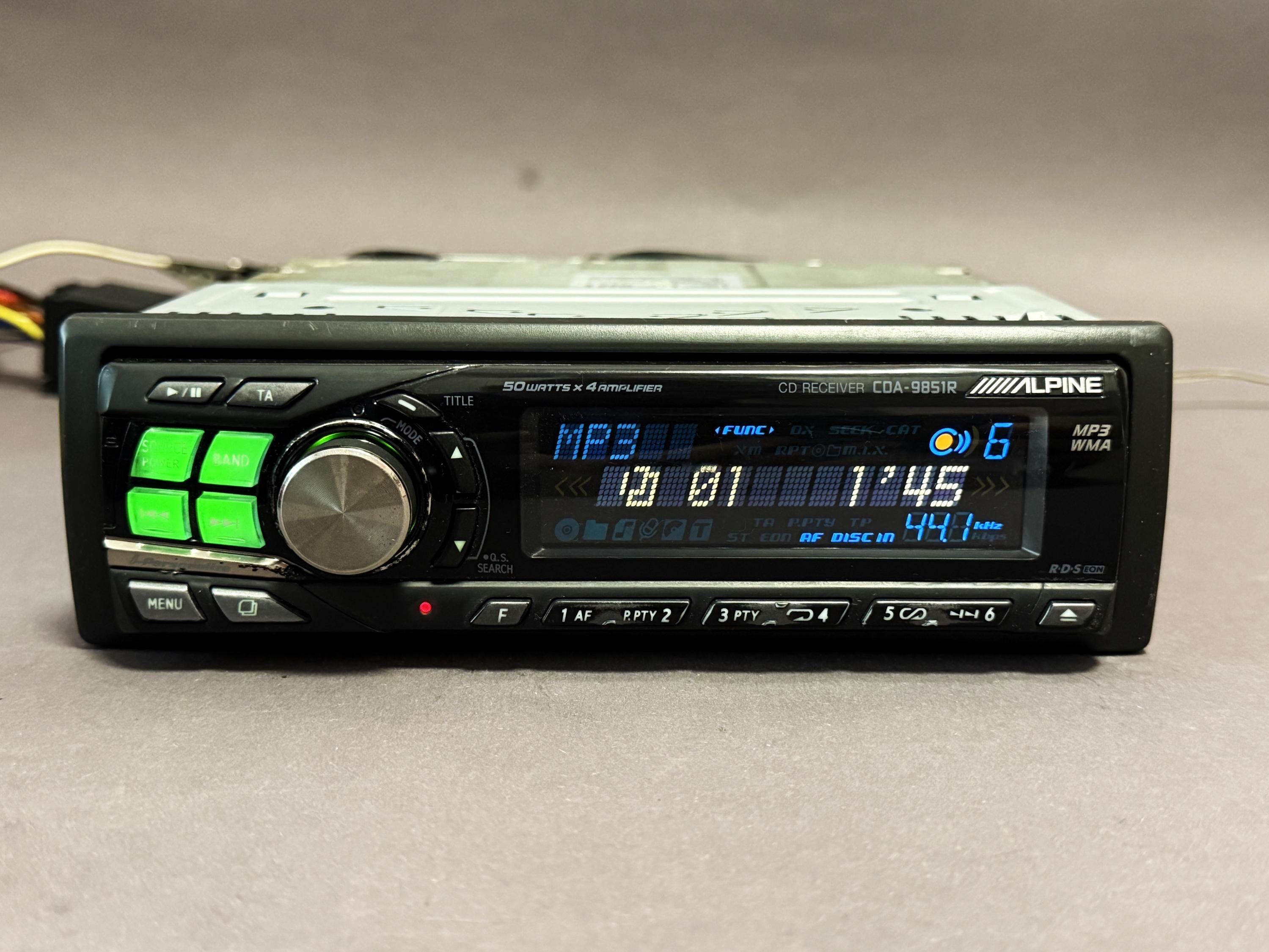 Alpine CDA-9851R Car Stereo CD/MP3 Player – Tested, Working